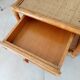 Vintage Maugrion side table in bamboo and rattan