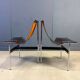 Pair of T side chairs by Katavolos, Littell & Kelley for Laverne International