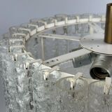 60s 70s chandelier ceiling lamp Doria Leuchten Germany Ice glass design