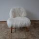 Alf Svensson 'TeVe' Sheepskin Shearling Lounge Chair