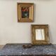 Gilded resin mirror Louis XV H47 X L42 style