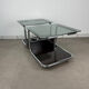 Chrome and smoked glass coffee table from the 70s.