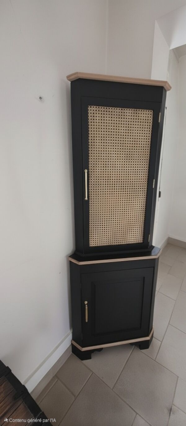 Encoignure vaisselier vert cyprès