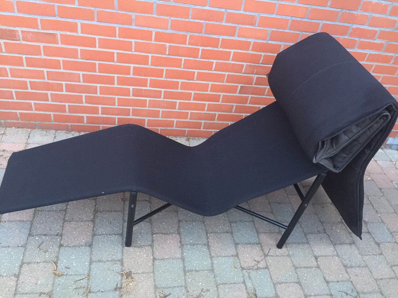Leather lounge chair  by wrong Björklund  1980 s