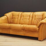 Ensemble de salon cognac, design danois, années 1970, fabricant : Skalma Møbelfab