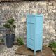 Armoire bonnetière parisienne turquoise 1940