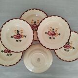 Longchamp Earthenware Dinner Plates Agen Model Vintage