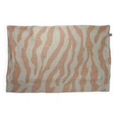 Housse de coussin en lin, motif zébré beige et orange, 57 x 37 cm, Chhatwal & Jonsson