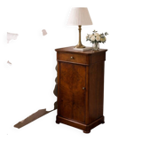 Walnut bedside table 1940-50