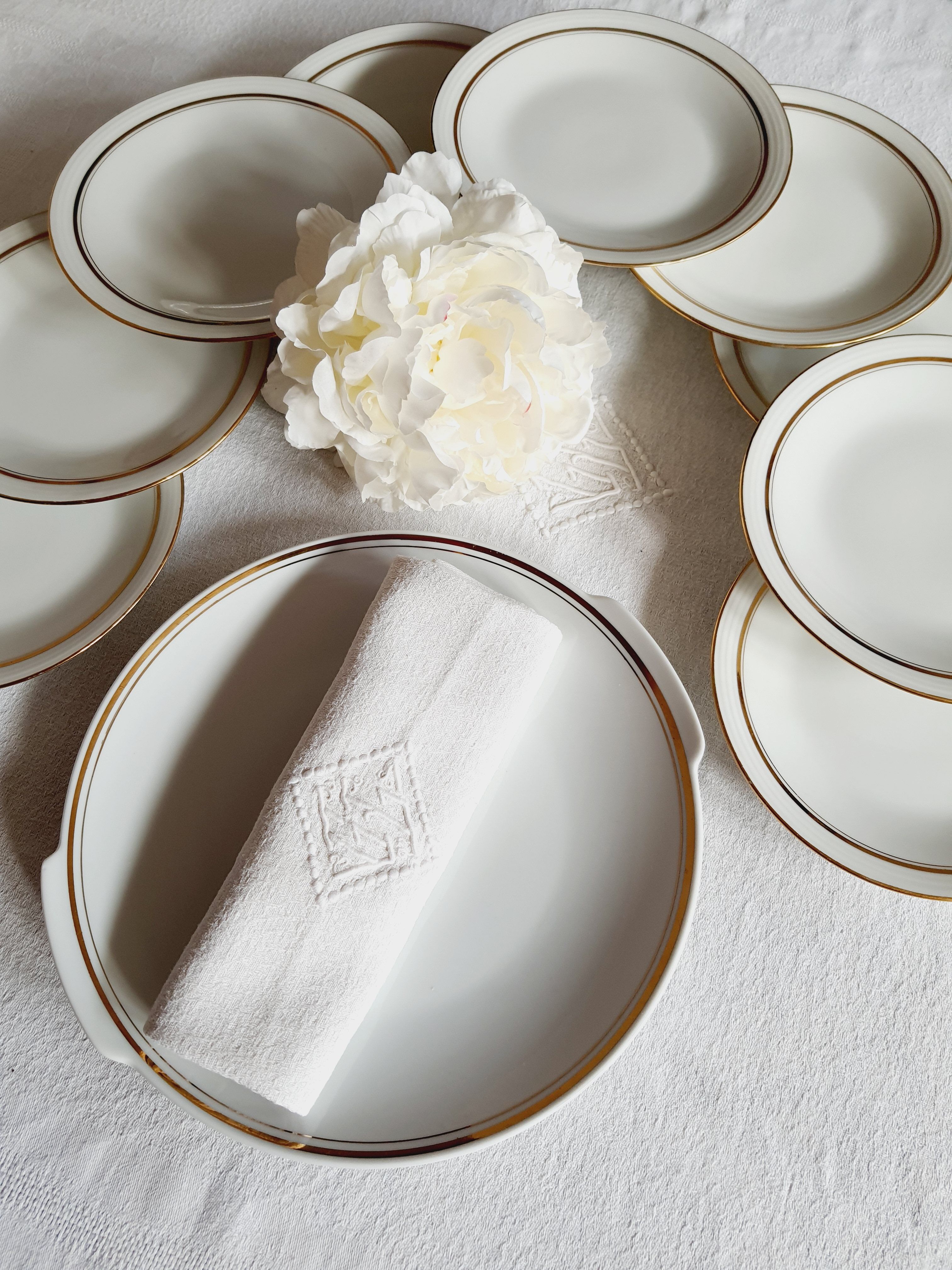 Limoges & Bavaria porcelain dessert service