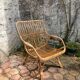 Vintage rattan armchair