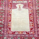 Tapis Tabriz Djafer en soie signé Iran XIX ème siècle