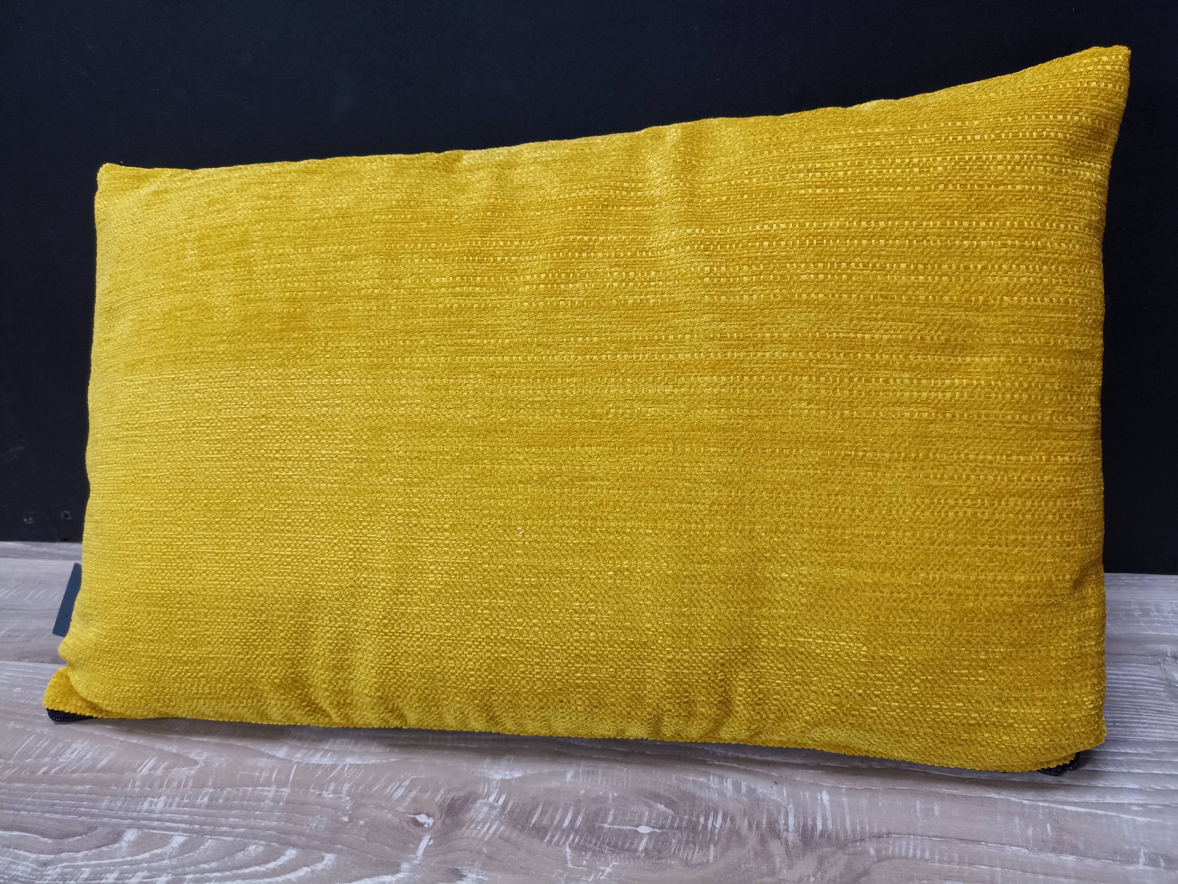 Lot de 2 coussins velours/imprimés 50x30cm