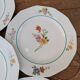 Ensemble de 6 assiettes à dessert à motif de bouquet de fleurs 20.5cm