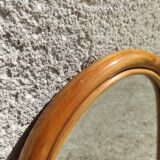 Miroir en rotin vintage