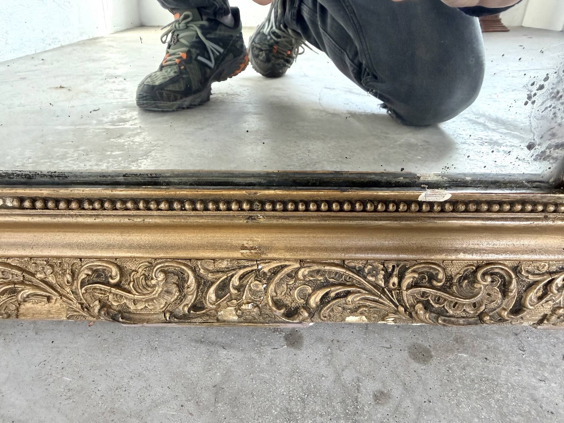 Antique mercury mirror, 19th century