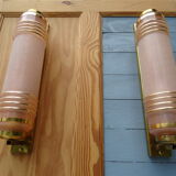 Pair of art deco wall appliques