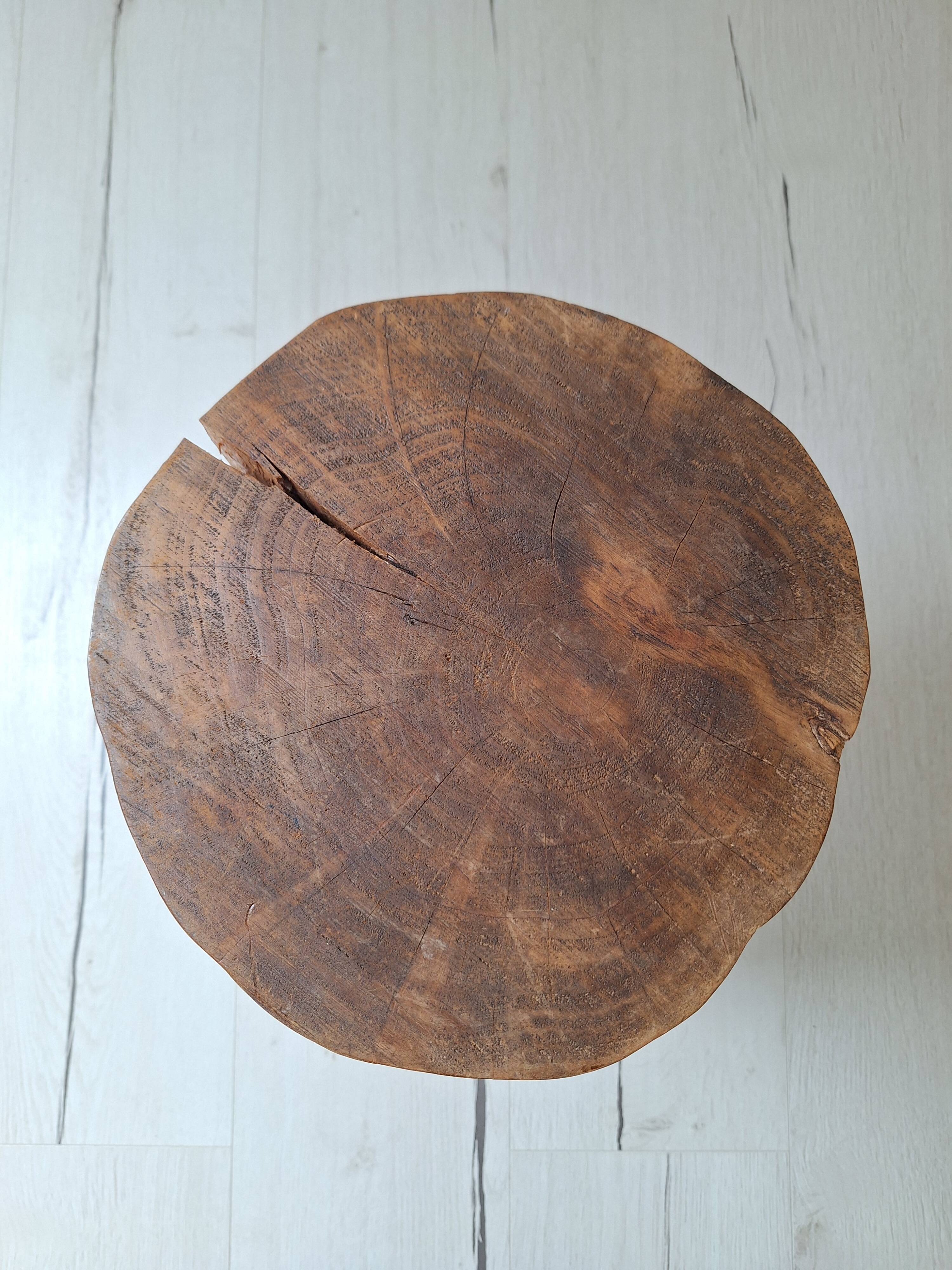 Brutalist tripod stool