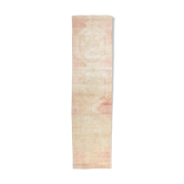 3x11 faded color turkish runner rug 340x86cm