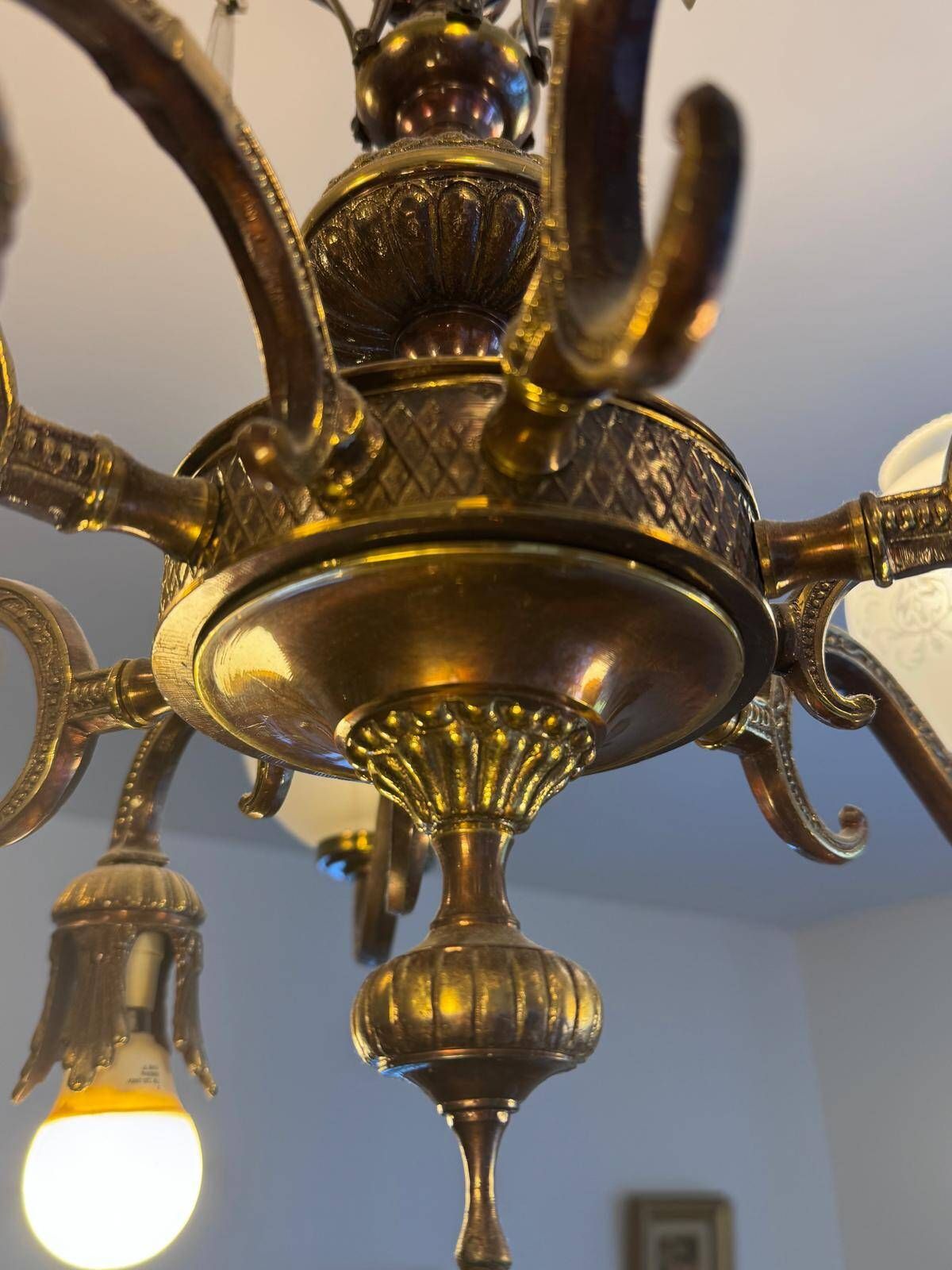 Louis XV bronze and crystal chandelier – 7 lights