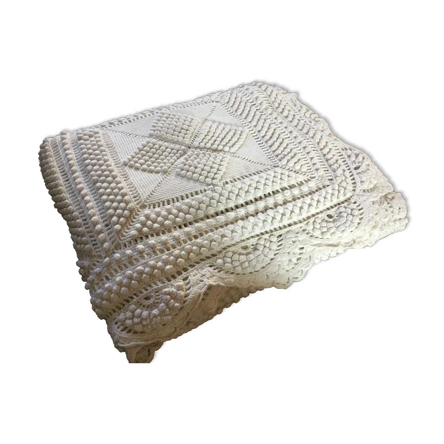 Crochet bed covers year 70