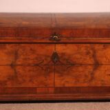 walnut and burl walnut chest - 18th century