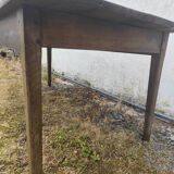 Table de ferme en chêne massif merisier