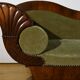 Canapé en Ronce d’Acajou, style Biedermeier – Fin XIXe