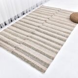 212x145 pink green wool kilim rugs, organic wool kilim rugs, scandinavian k