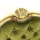Venetian baroque armchair in green velvet – 1960s/70s