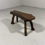 Petite table d'appoint rectangulaire brutaliste pour plantes, années 1960-70