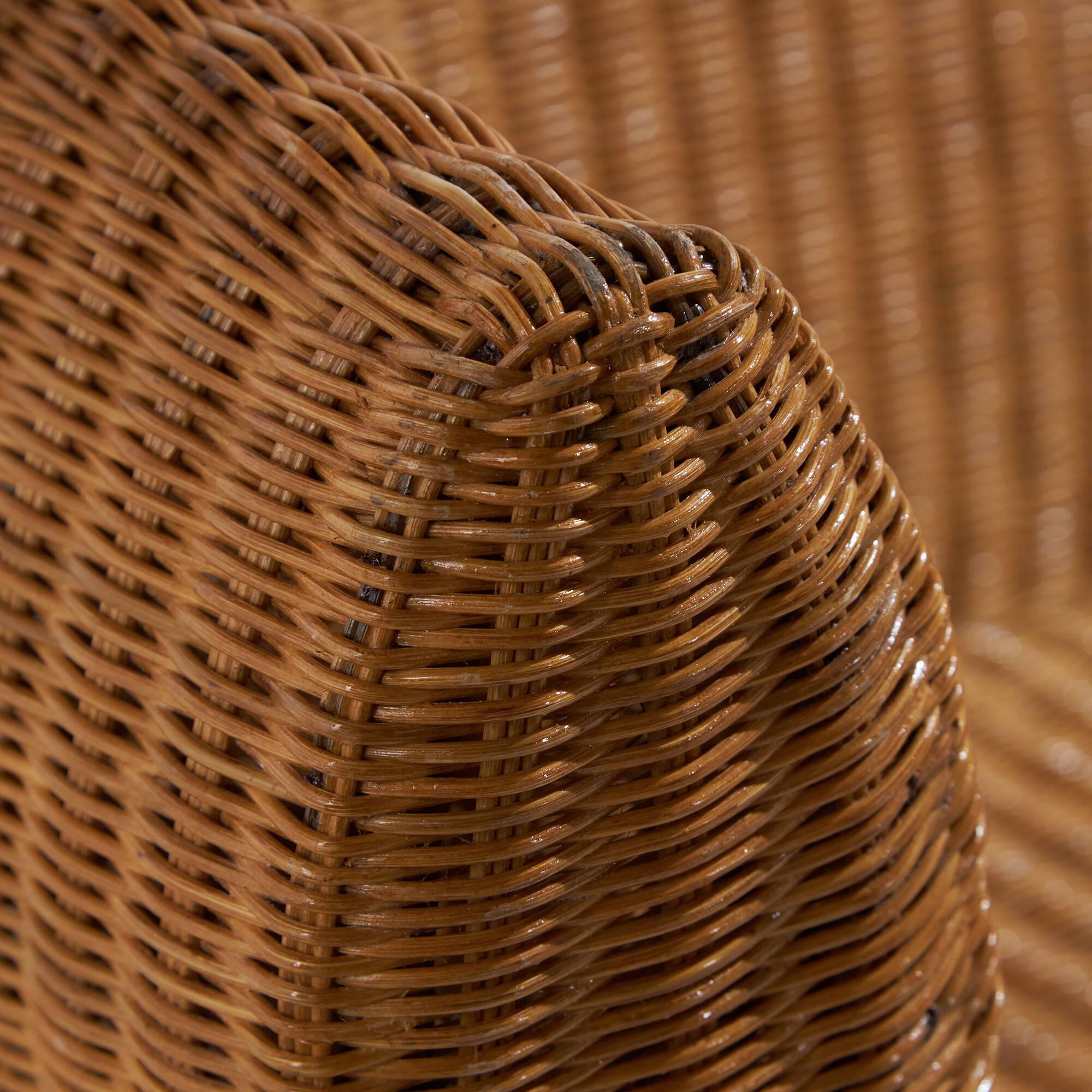 Oak & Rattan Sofa, 1970s (MK10668)