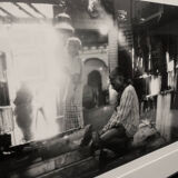 Black and white silver print photo by Marc Lafond with frame. Single draw