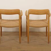 2 chaises de salle à manger Niels Otto Moller | Modèle 56 | Chêne | Rénovées