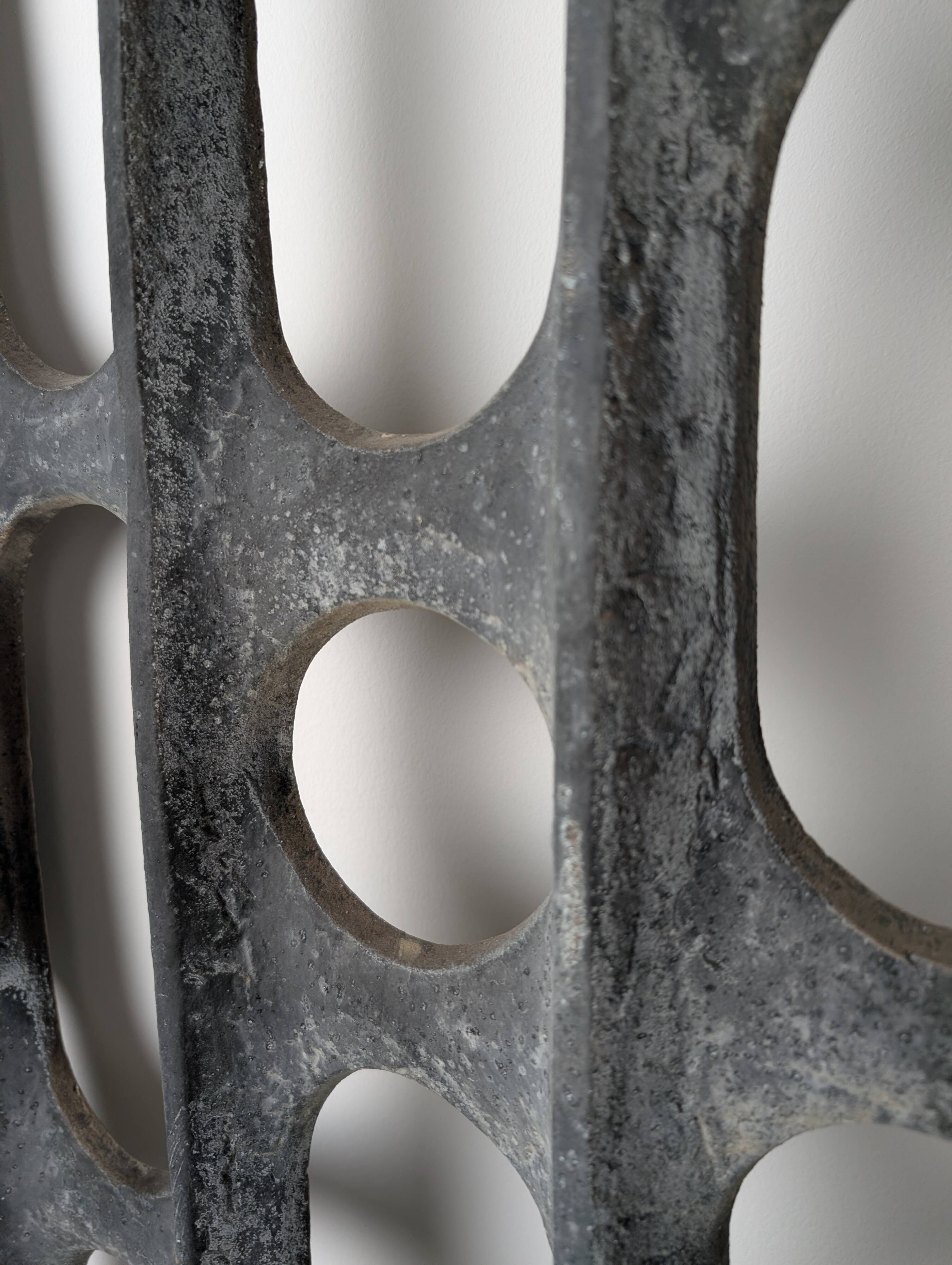 Brutalist Cast Aluminum Door Panel, 1960s