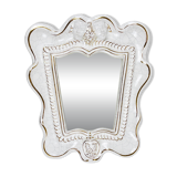 Art Deco Wall Mirror Theatre in Terracotta by Gmundner Keramik, Austria, 1930s