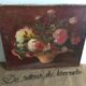 Huile sur toile, bouquet de fleurs