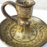 Pair of stoneware candlesticks