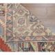Turkish hand-knotted geometric runner rug 114x169