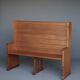 Banc d'église en pin néerlandais traditionnel, années 1930