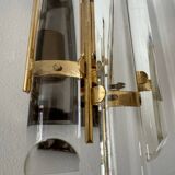 Crystal baguette wall lights from the 80s