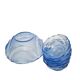Art Deco uranium dessert service from Niemen Glassworks, Poland, 1930s, set of 6