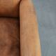 2 fauteuils vintage en cuir de mouton