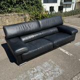 Canapé Roche Bobois cuir noir