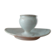 White porcelain coquetier creil et montereau