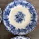 4 antique dessert plates by Boch Frères Keramis