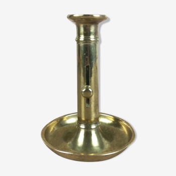 Brass pusher candle holder
