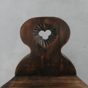 Pair of bedside tables, mountain folk art, circa 1960
