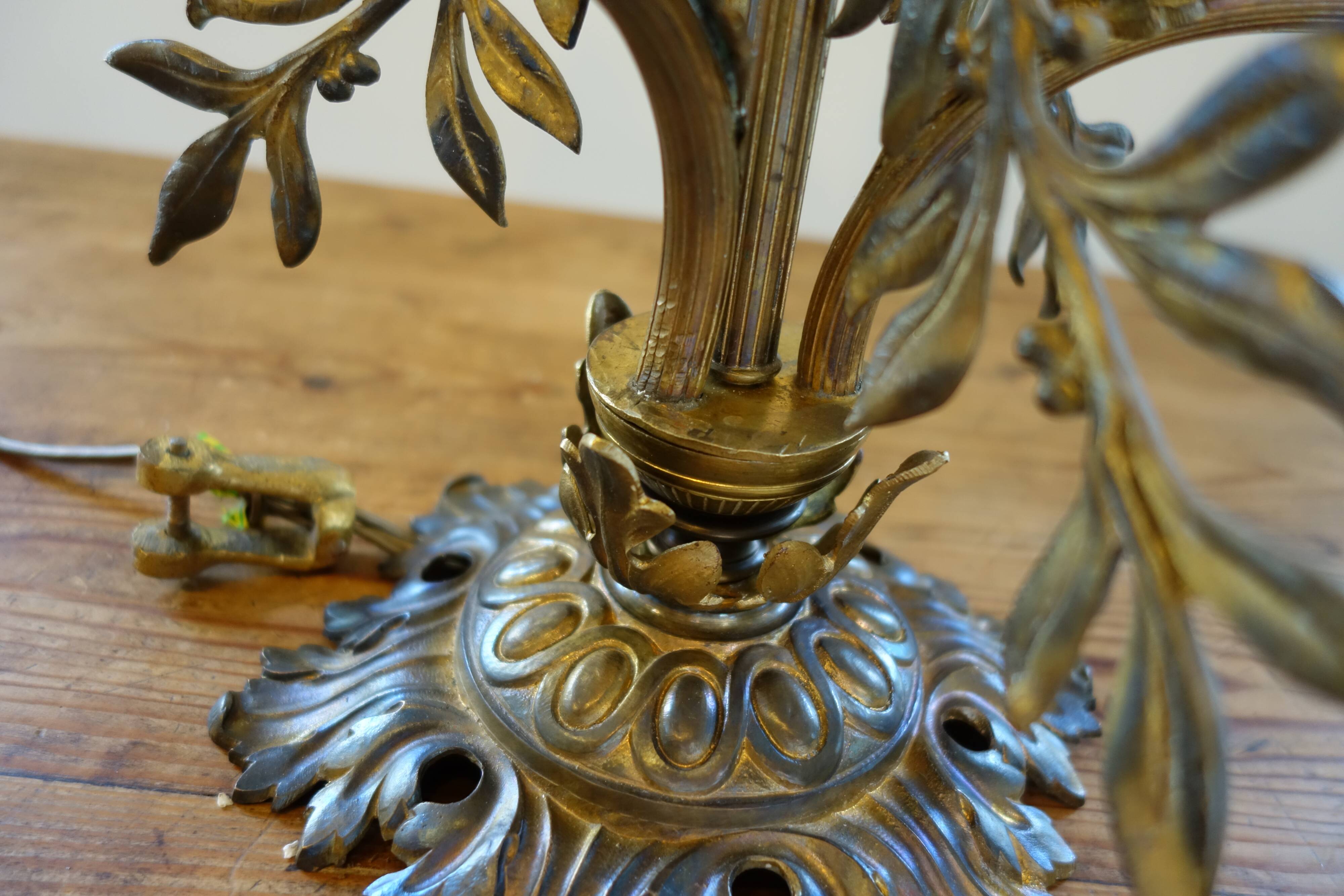 Lustre avec torchères style Napoléon 3