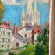Bayonne Basque oil painting